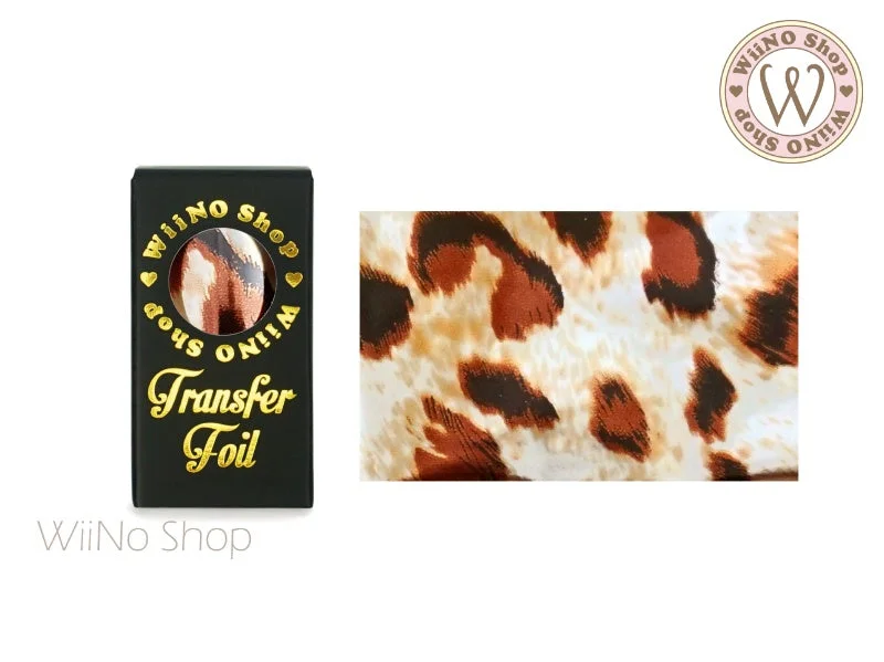 Nail art decoration backorder-Leopard Print Metallic Nail Transfer Foil (AP-M-01)