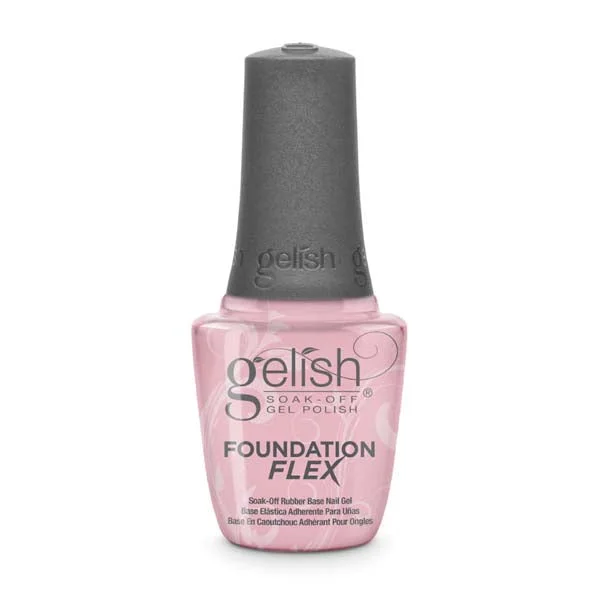 nail polish silk road-Gelish Foundation Flex - Light Nude 15ml (Rubber Base)