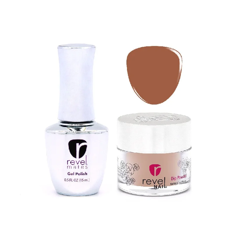 nail repair for nail repair blog care kit-D347 Posh Brown Crème Gel Polish + Dip Powder Set