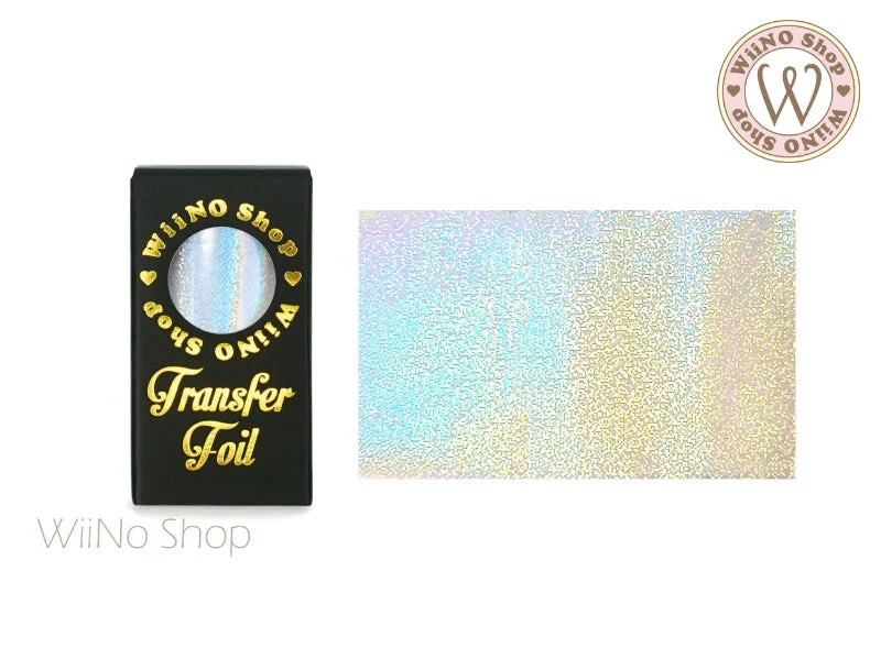 Nail art decoration blend-Clear Holographic Sand Nail Transfer Foil (CH-03)