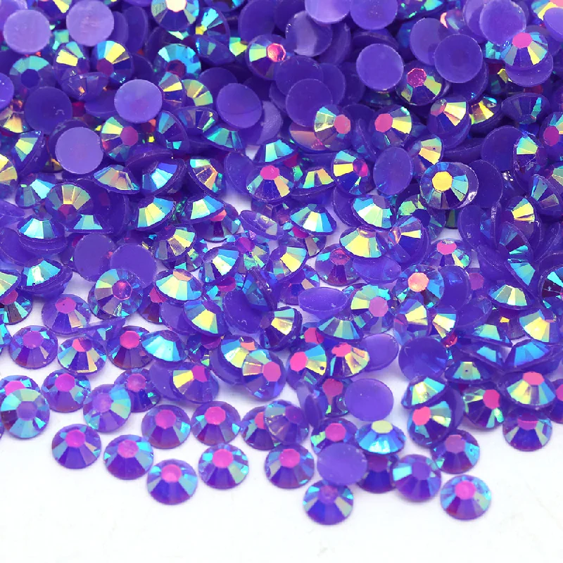 Nail rhinestone deep colors-Purple Majesty Jelly Rhinestones