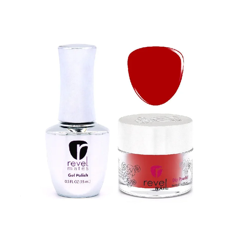 nail repair for nail repair top-rated care kit-D246 Festival Red Crème Gel Polish + Dip Set