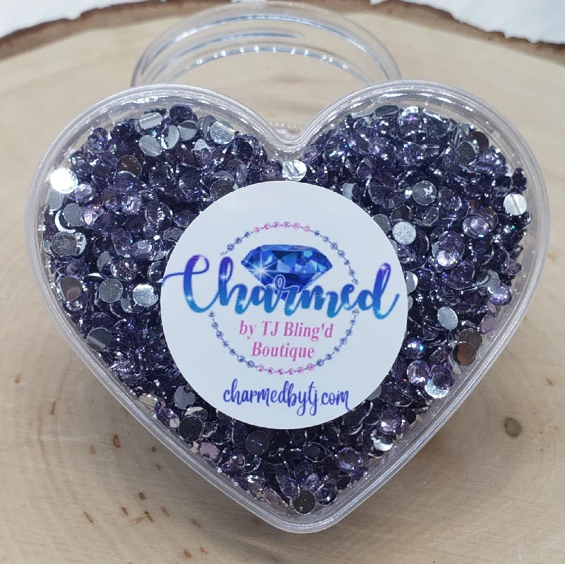 Lilac Resin Rhinestones