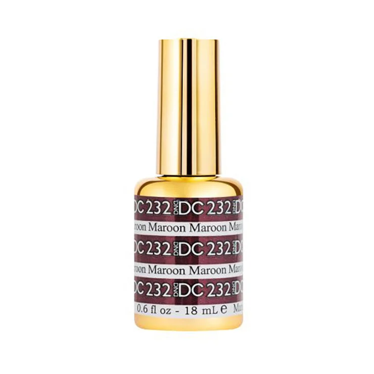 nail polish lunge step-DND #232 DC Mermaid Gel Polish (18ml) Maroon