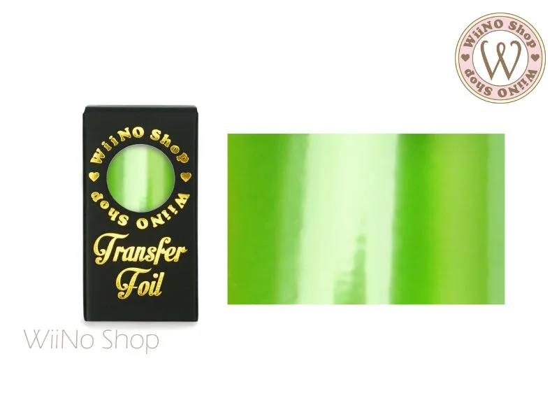 Nail art decoration folk-Green Pearlized Nail Transfer Foil (PR-08)