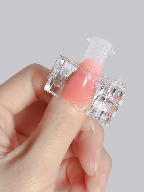 nail repair with shine-infused polish-5 Pcs Polygel Nail Clip