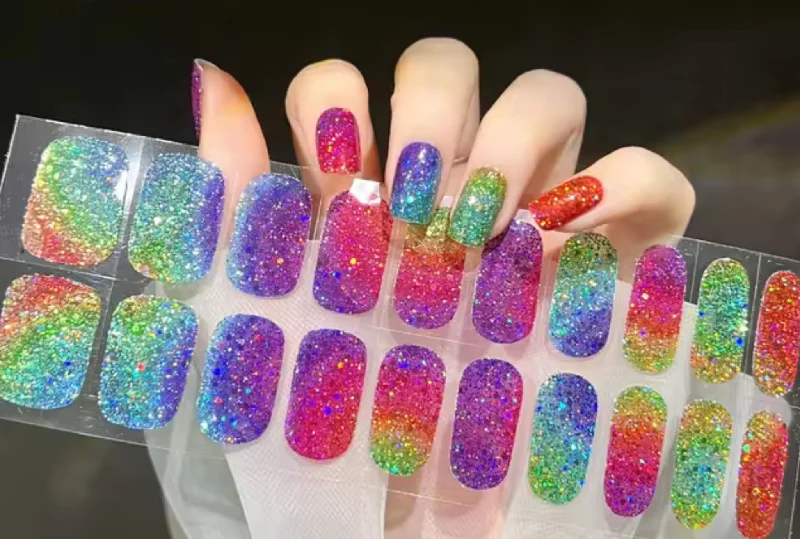 nail repair with guard-layer polish-Rainbow Burst