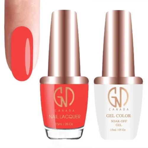 nail polish altar gold-GND Duo Gel & Lacquer 082 Get Red of it