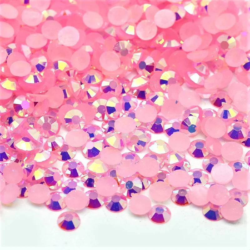 Nail rhinestone arch edges-Sparkling Rosé Jelly Rhinestones