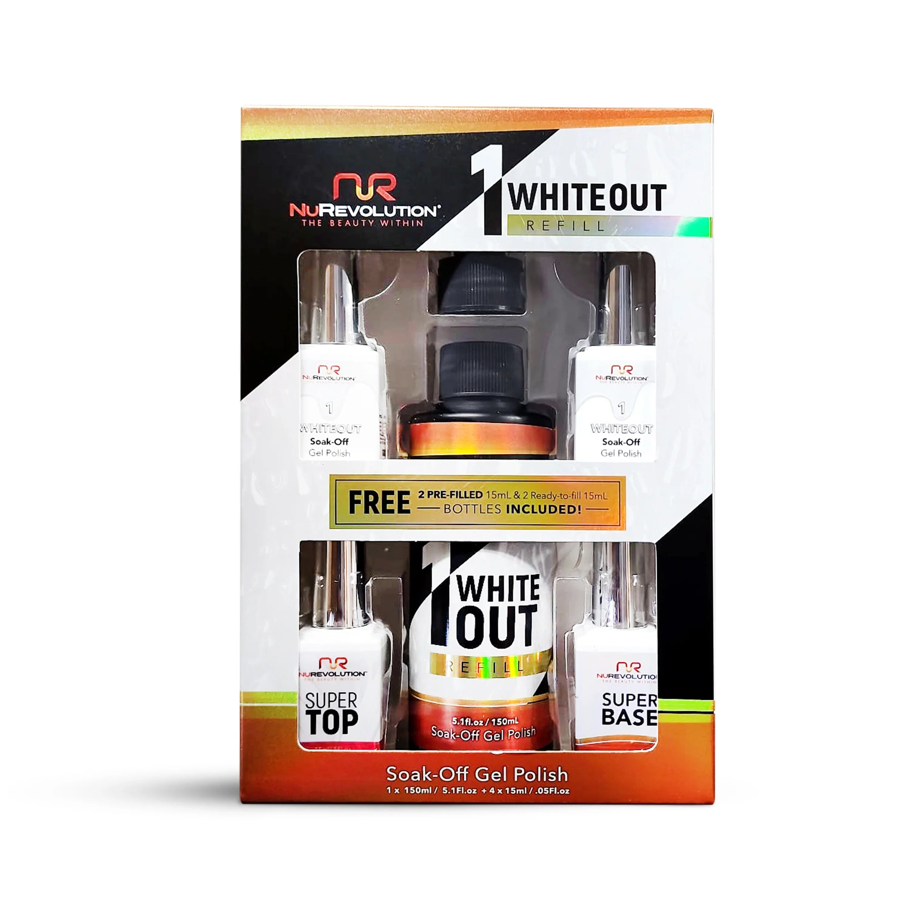 nail polish stretch band-NuRevolution Whiteout Refill