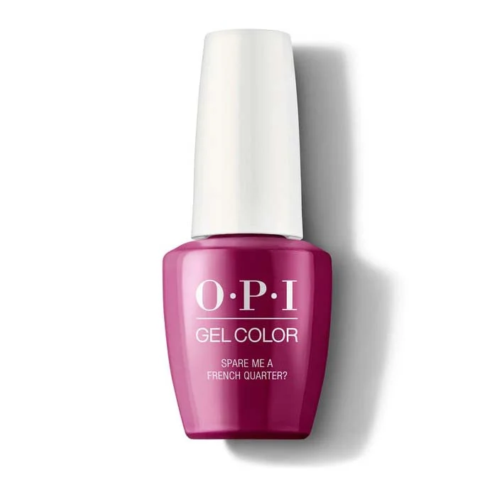 nail polish stellar shine-OPI GelColor Gel Polish GCN55 (15ml) Spare Me A French Quarter?