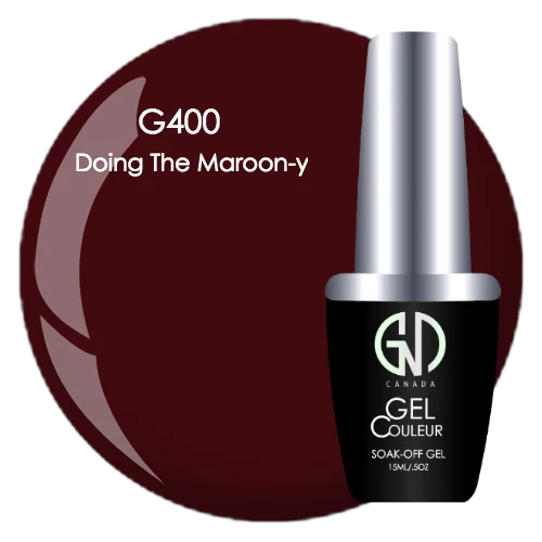 nail polish ink wash-DOING THE MAROON-Y GND G400 ONE STEP GEL