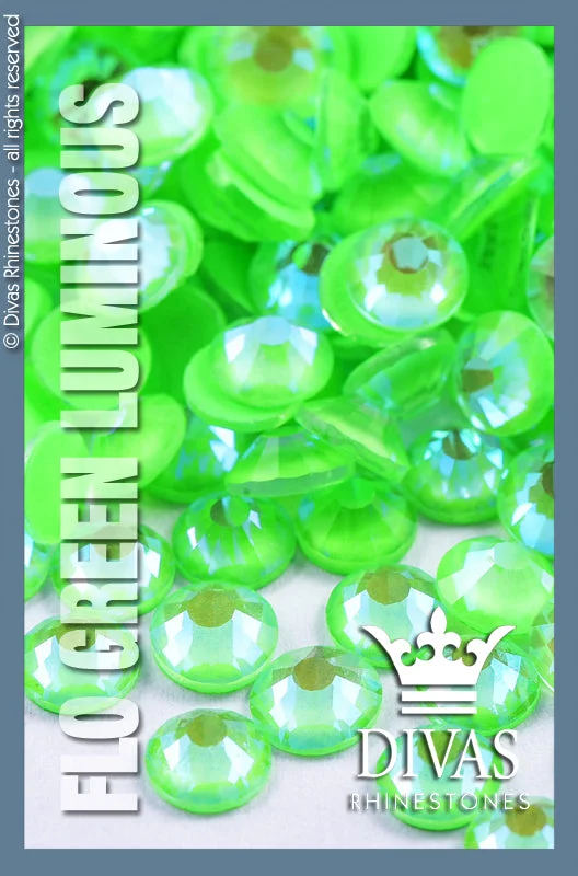 Nail rhinestone fast shine-LUMINOUS RHINESTONES - 'Flo Green'