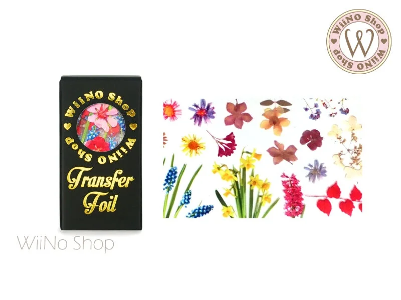 Nail art decoration surplus-Four Season Flower Nail Transfer Foil (FL-D-02)