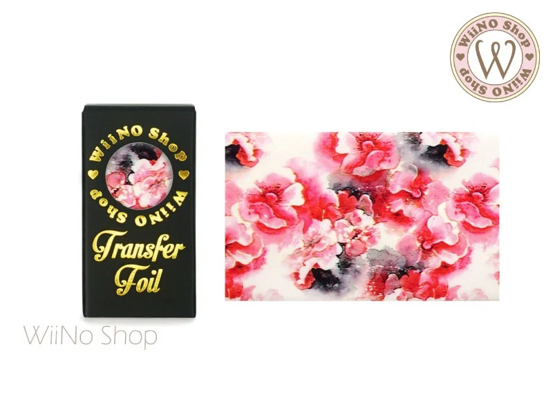 Nail art decoration flea market-Flower Nail Transfer Foil (FL-07)