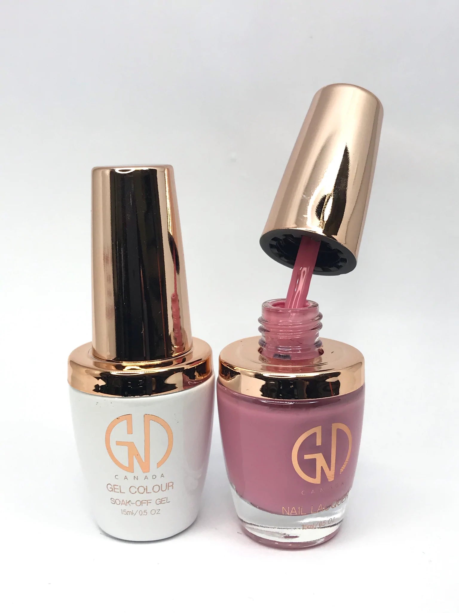 nail polish sandstorm tan-GND Duo Gel & Lacquer 054 Cotton Candy