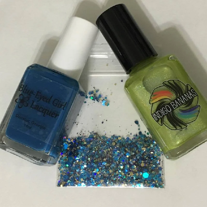 nail polish ice rink-Lighthouse Dec 2015 Destination duo - with Blue Eyed Girl Lacquer