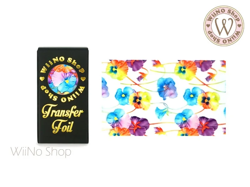 Nail art decoration blend-Four Season Flower Nail Transfer Foil (FL-D-07)