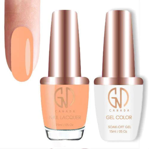 nail polish matte low-GND Duo Gel & Lacquer 029 My Orange Sobet