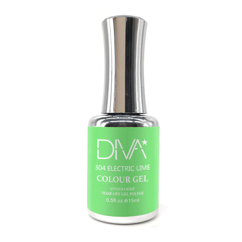 nail polish shadow flicker-DIVA 304 - Electric Lime