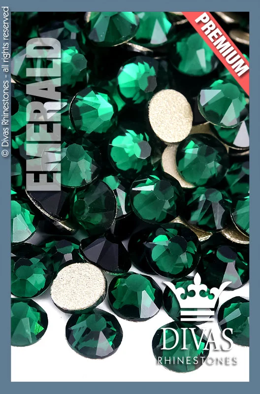 Nail rhinestone special sets-DRACONIS - 'Emerald' *Premium Grade*