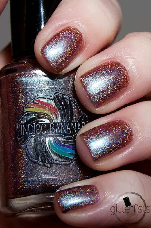 nail polish papyrus beige-Endless Nights - blue/plum/coral multichrome holographic DISCONTINUED