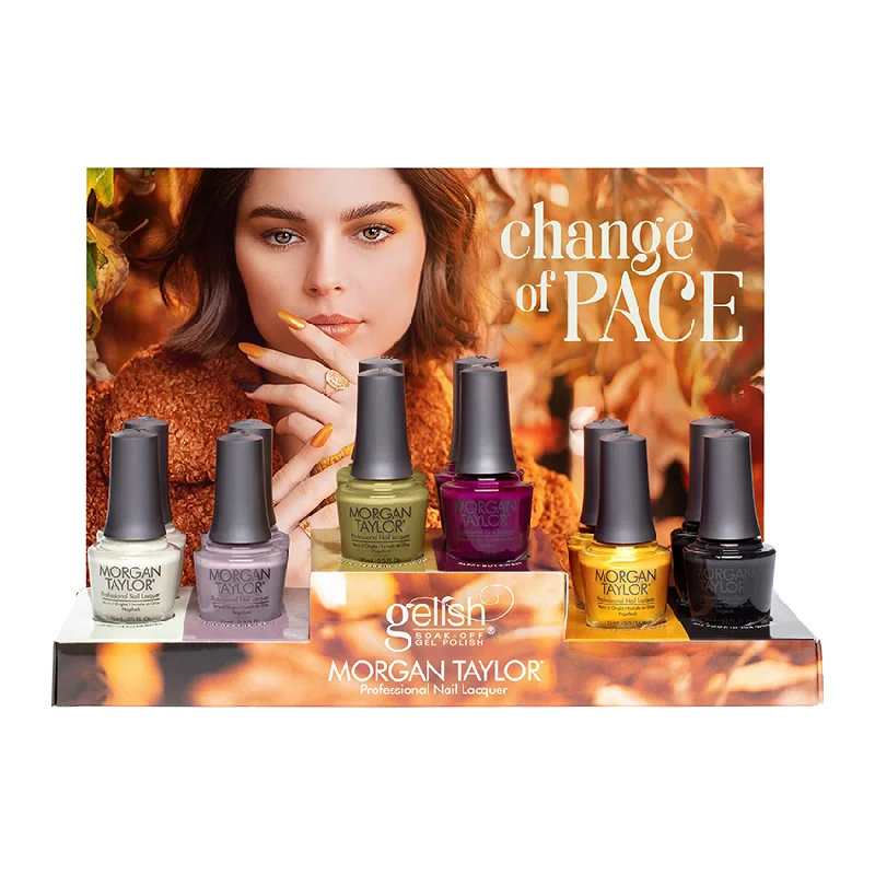 nail polish parrot green-Morgan Taylor Nail Lacquer Change Of Pace Collection 12 Piece Display