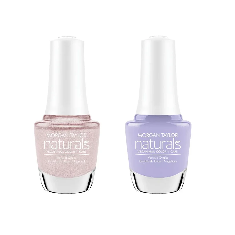 nail polish prism split-Morgan Taylor - Naturals Combo - Stop & Listen & Raining Petals