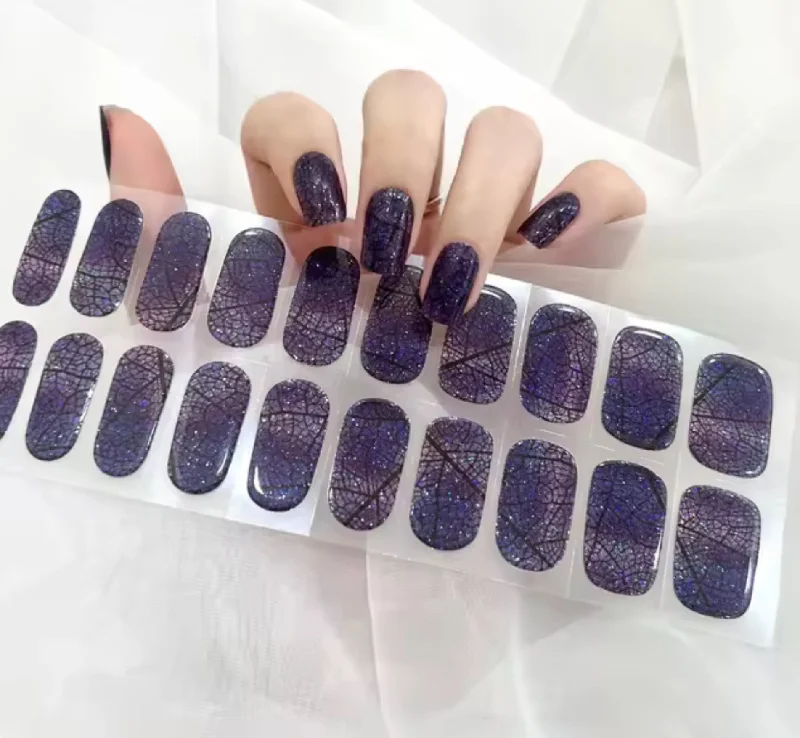 nail repair with shine-boosting gel-Dark Purple